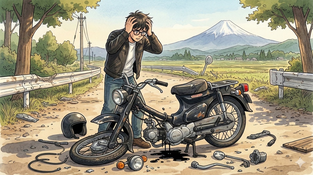 壊れた原付バイクは修理して直すより売って買い替えた方がお得だと思う話！